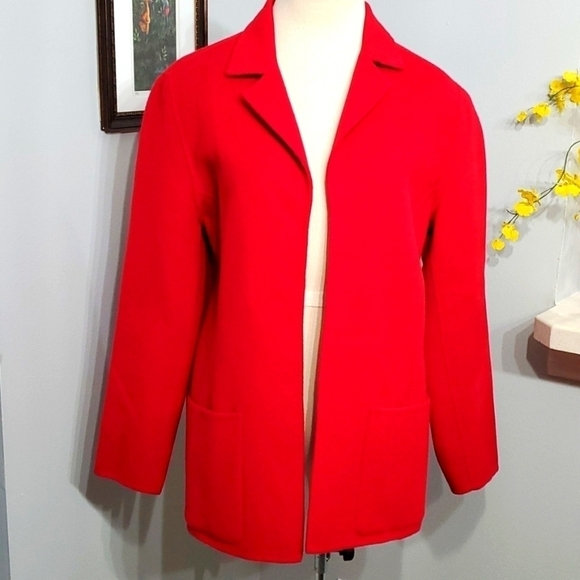 VALERIE, by Valerie Stevens red Woolmark 90% wool coat. Size small 2 poc… - Picture 1 of 6
